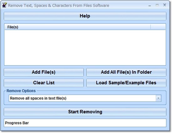 Remove Text, Spaces & Characters From Files Software