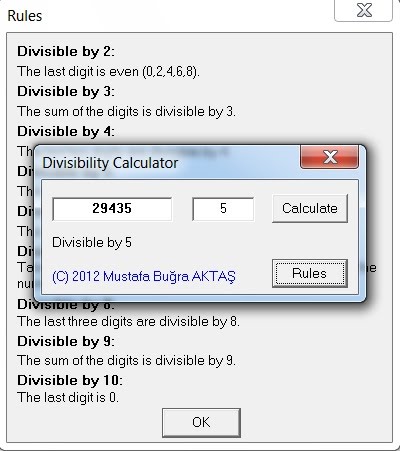 Divisibility Calculator