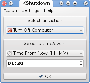 KShutdown for Linux 3.0 Beta
