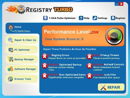Registry Turbo