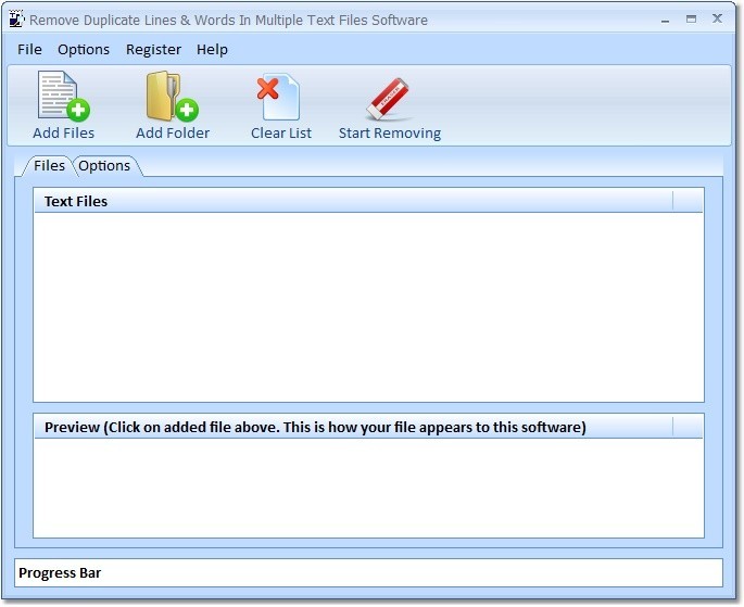 Remove Duplicate Lines & Words In Multiple Text Files Software