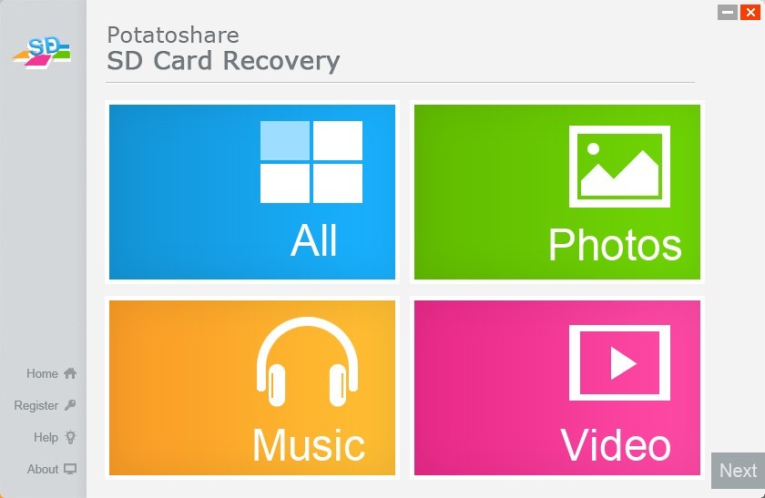Potatoshare SD Card Data Recovery