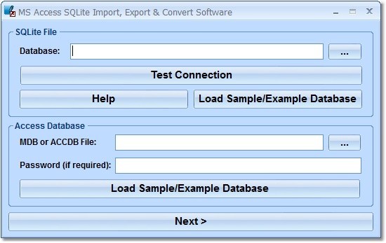 MS Access SQLite Import, Export & Convert Software