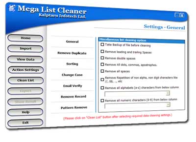 Mega List Cleaner