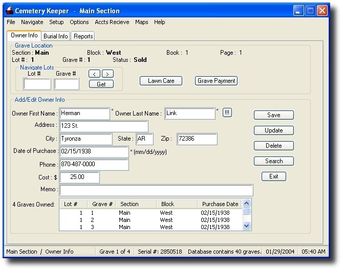 cemetery mapping software free download