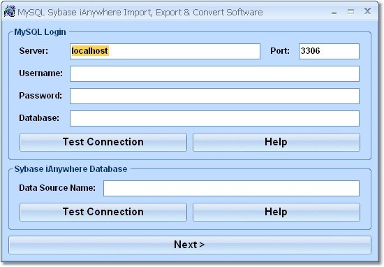 MySQL Sybase iAnywhere Import, Export & Convert Software