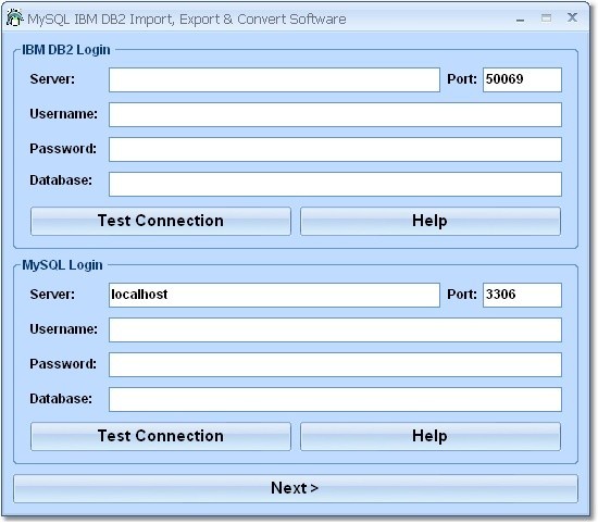 MySQL IBM DB2 Import, Export & Convert Software