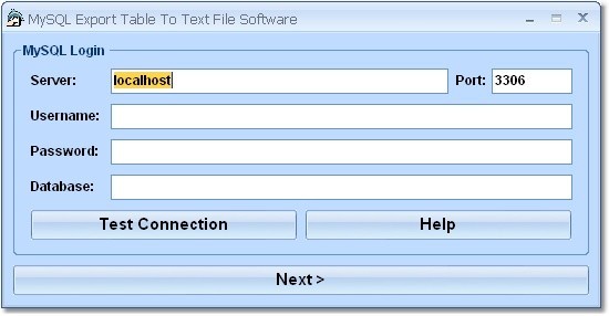 MySQL Export Table To Text File Software