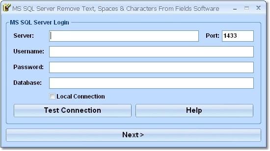 MS SQL Server Remove Text, Spaces & Characters From Fields Software