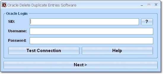 Oracle Delete Duplicate Entries Software