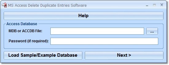 MS Access Delete Duplicate Entries Software