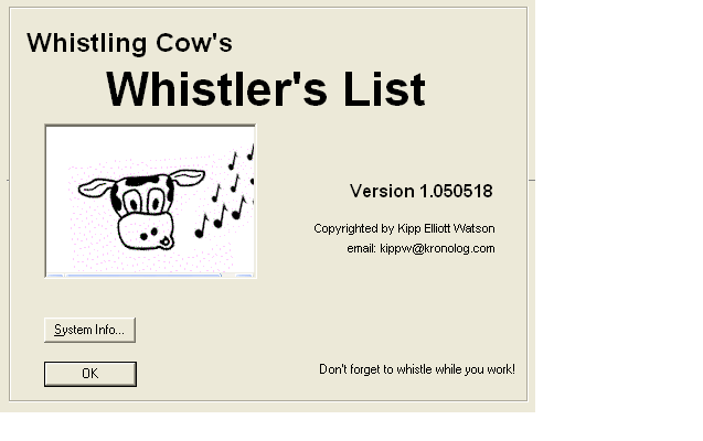 Whistler's List
