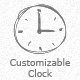 Infinity Customizable Analog Clock