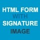 Html form with image signature