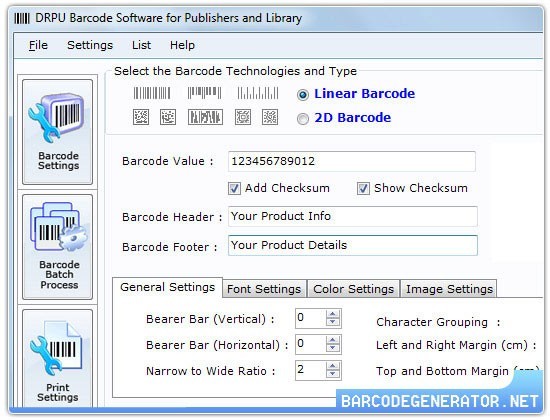 Barcode Generator Software for Publisher