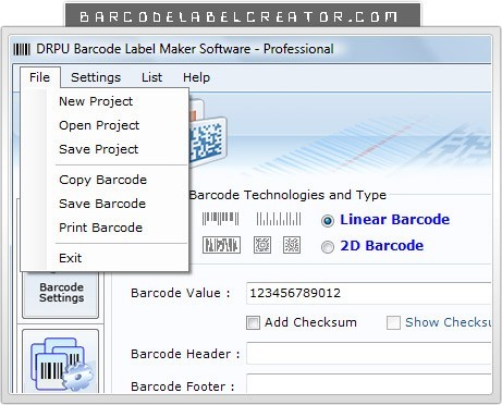 Databar Code 128 Barcode Generator