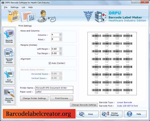 Medical Barcode Creator