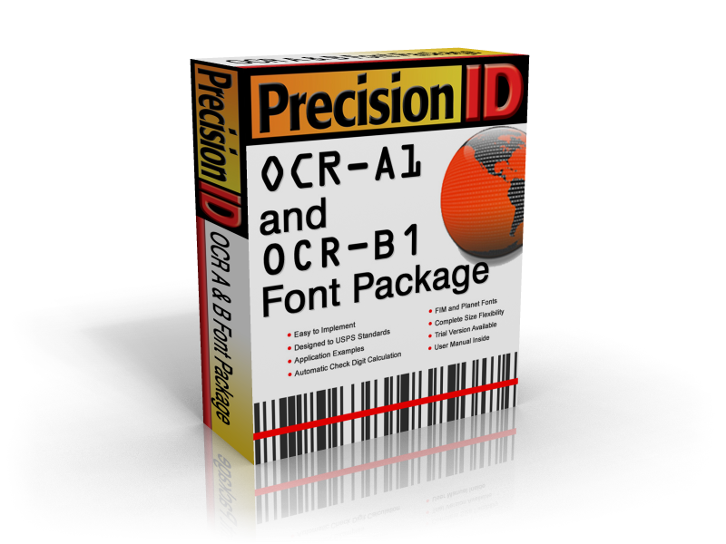PrecisionID OCR Fonts