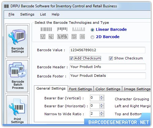 Retail Barcode Generator