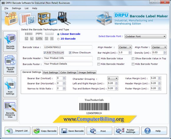 Warehouse Industry 2d Barcodes