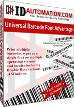 Windows Universal Barcode Font
