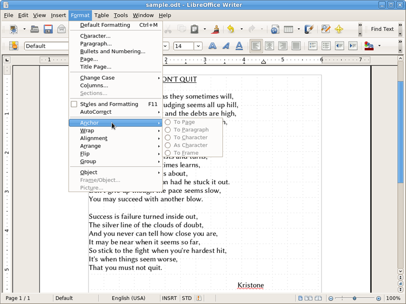 LibreOffice for Linux