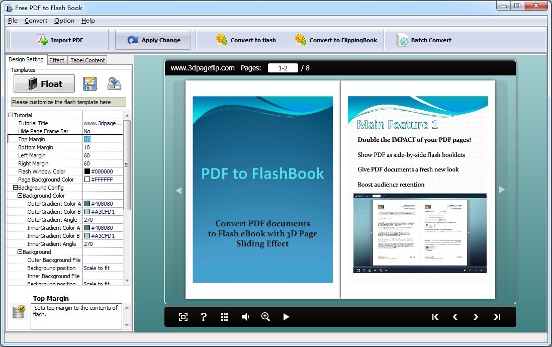 TKSOFT Free PDF to Flash Book Converter