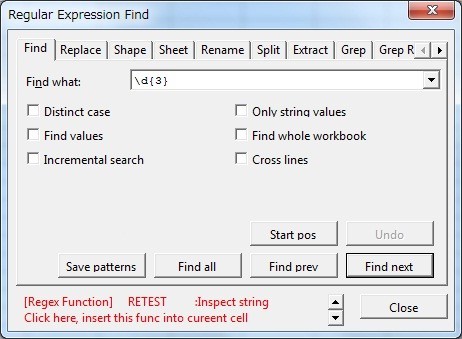 Regular Expression Find