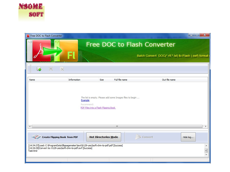NSomeSoft Free DOC to Flash Converter