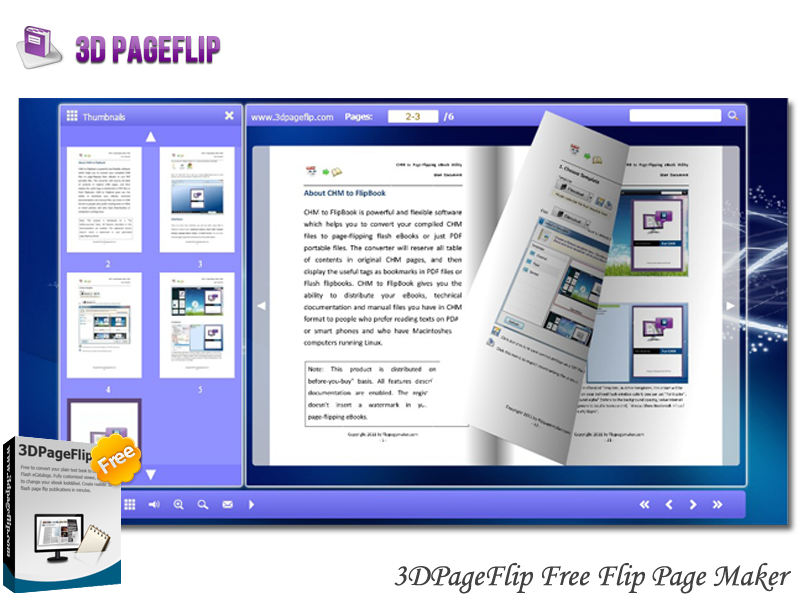 3DPageFlip Free Flip Page Maker