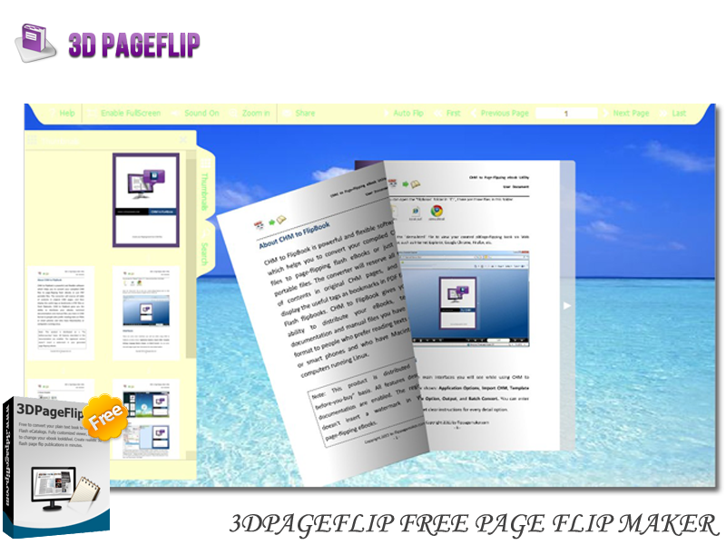 3DPageFlip Free Page Flip Maker