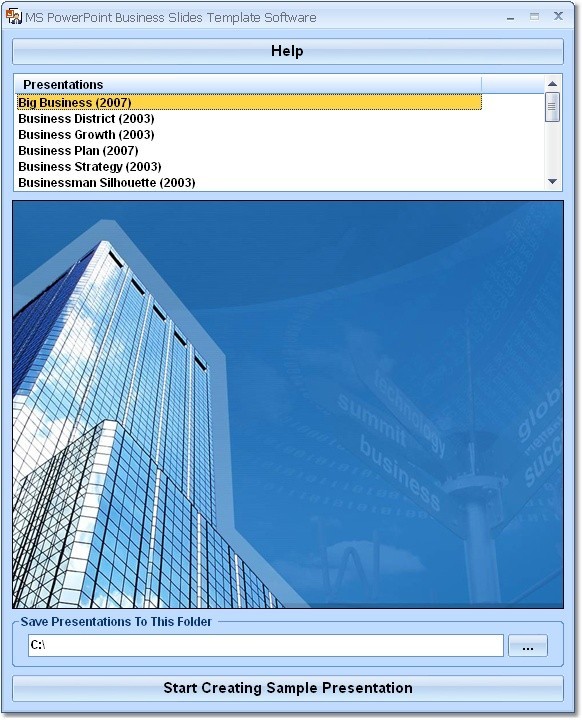 MS PowerPoint Business Slides Template Software
