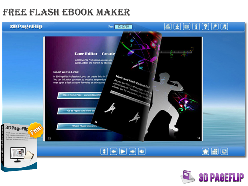 3DPageFlip Free Flash eBook Maker