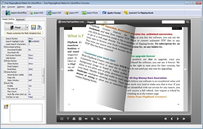 FlipPageMaker Flipbook Maker for LibreOffice