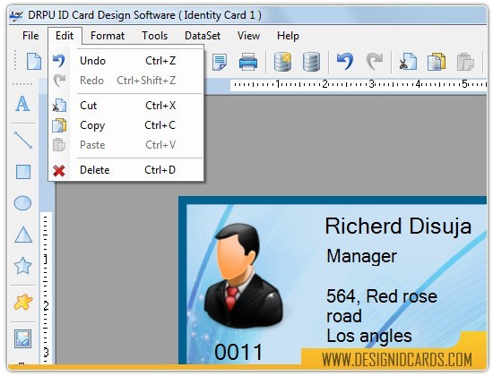 Order ID Card Design Software