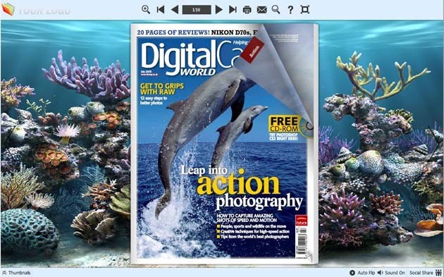 PDF to Flash Converter Themes for Underwater World