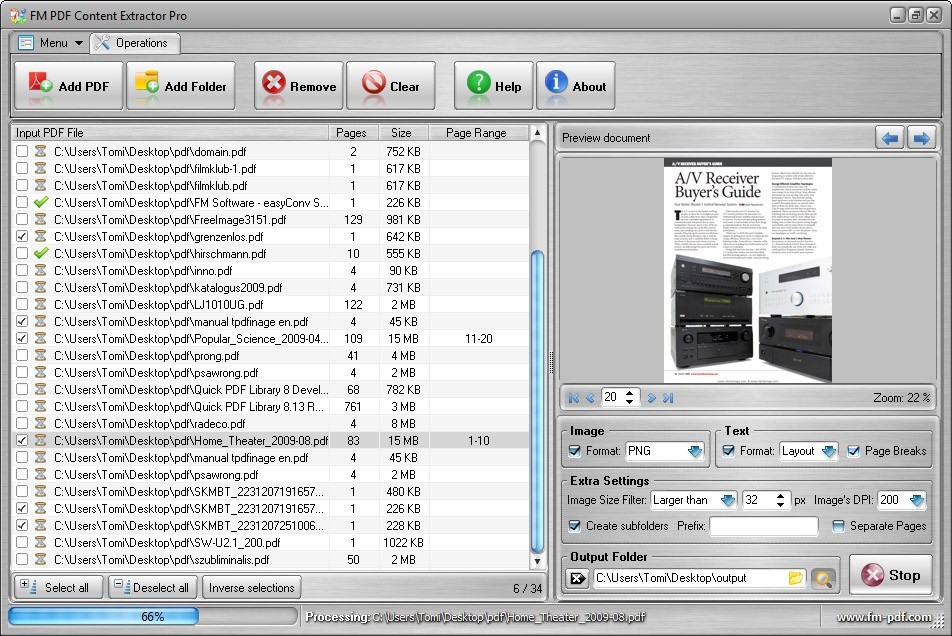 FM PDF Content Extractor Pro