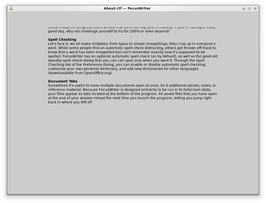 FocusWriter for Mac OS X