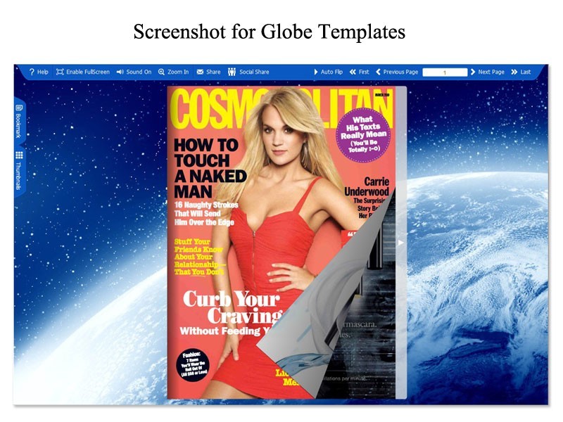 Globe Template for Flip Book