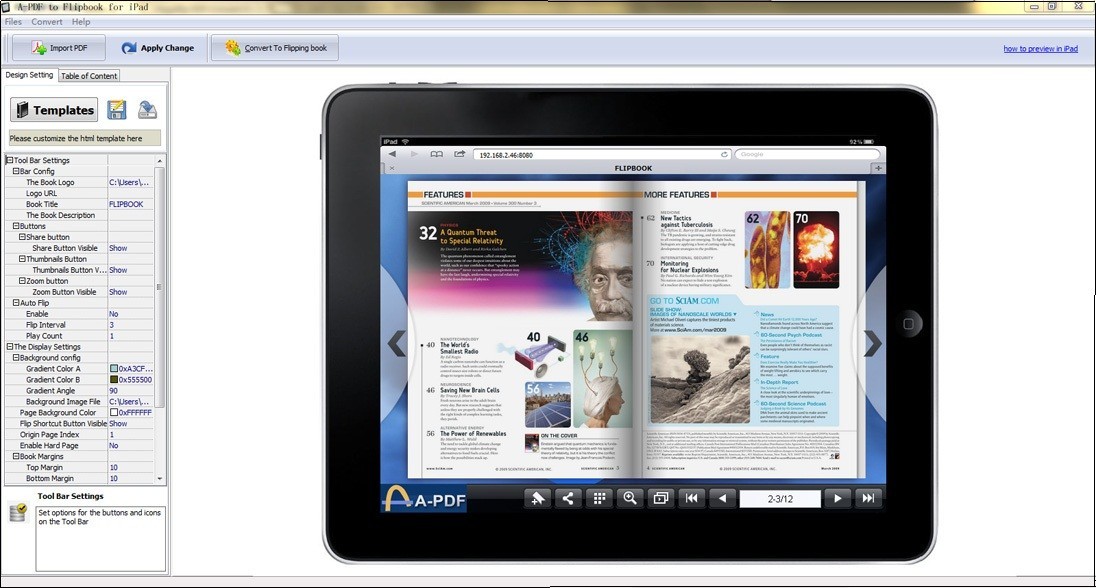 A-PDF to Flipbook for iPad (Flip PDF for iPad)