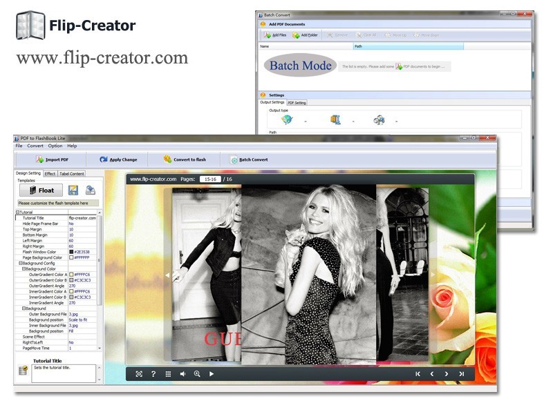 Free FlipCreator PDF to FlashBook
