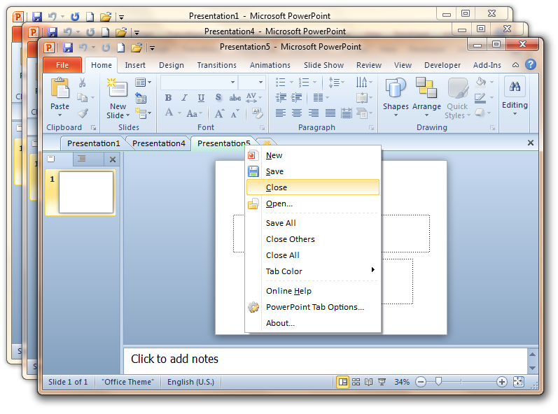 Office Tab for PowerPoint