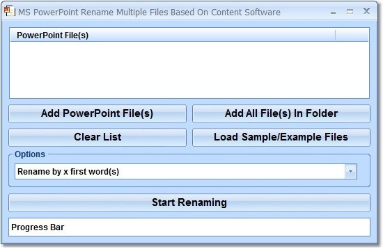 MS PowerPoint Rename Multiple Files Based On Content Software