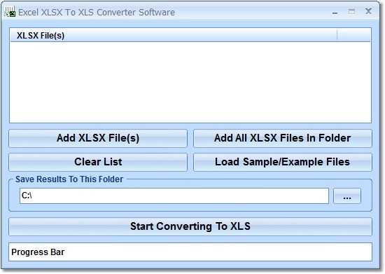 Excel XLSX To XLS Converter Software
