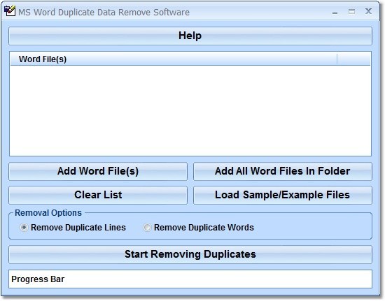 MS Word Duplicate Data Remove Software