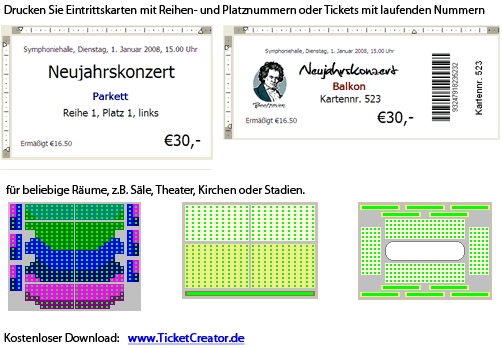TicketCreator - Eintrittskarten drucken