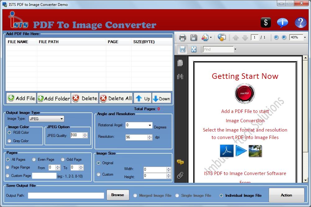 Convert PDF to Image Software