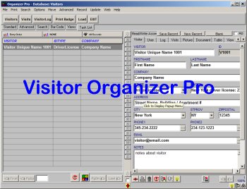 Visitor Organizer Pro
