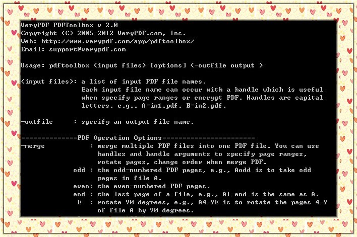 VeryPDF PDF Toolbox Shell for Linux