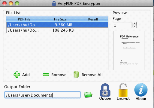 VeryPDF PDF Encrypter for Mac